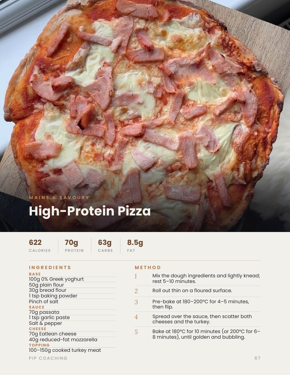 High-Protein Pizza page
